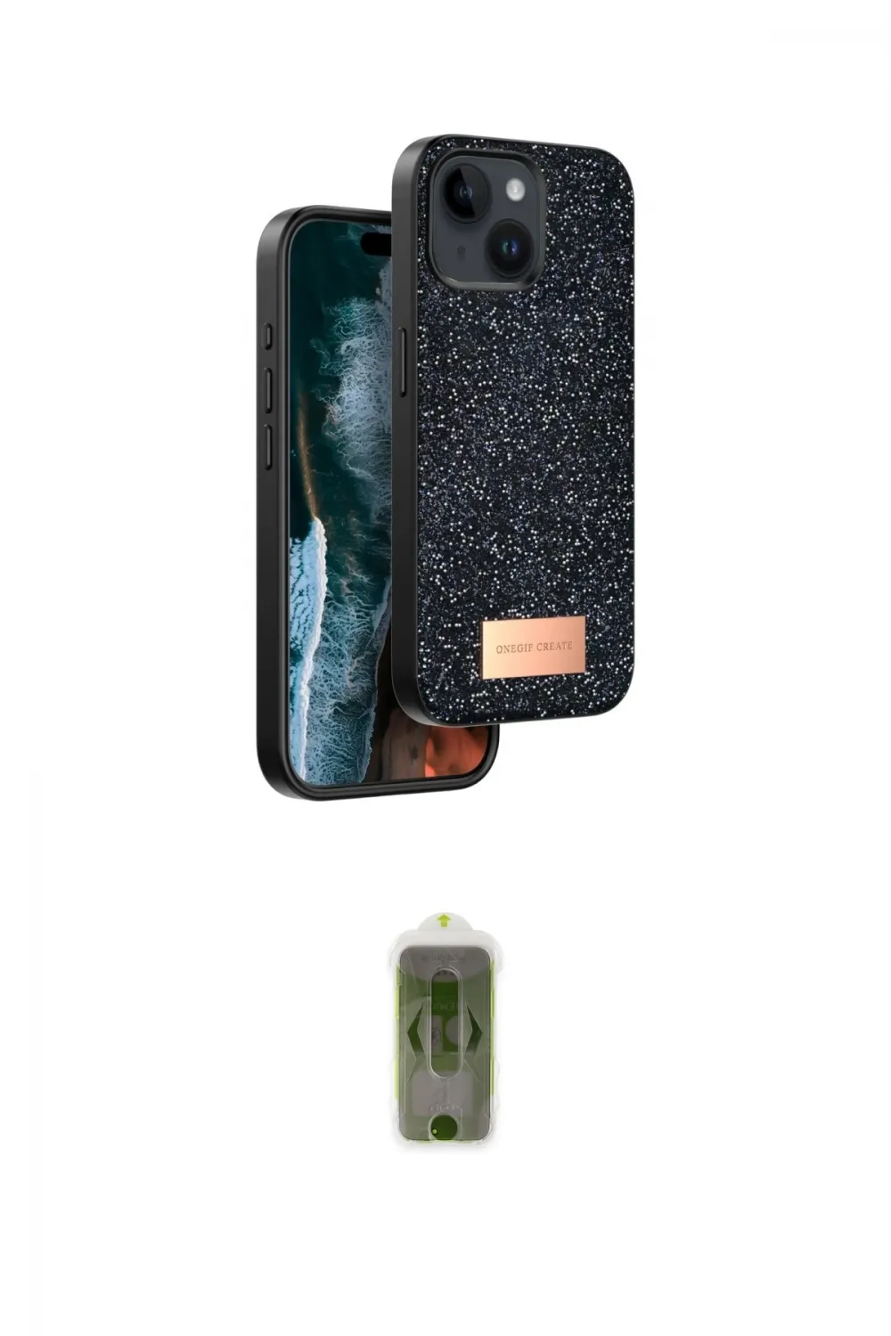 ieg™ iPhone 14 Kılıf Vadi Klasik Serisi - Siyah Joko Magic 5D Hayalet Cam