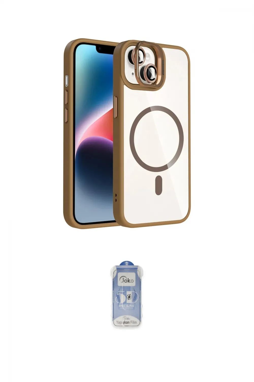 ieg™ iPhone 14 Kılıf Yadigar Asil Koleksiyonu - Siyah Joko Magic 5D Cam