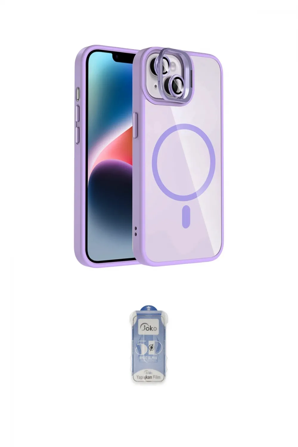 ieg™ iPhone 14 Kılıf Yadigar Asil Koleksiyonu - Siyah Joko Magic 5D Cam