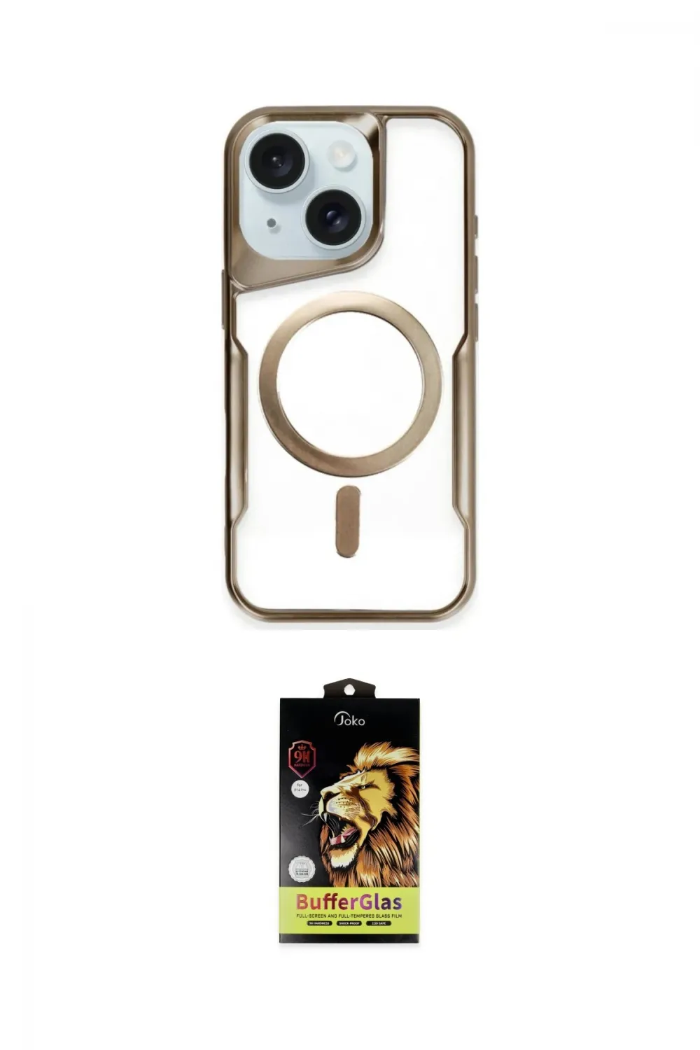 ieg™ iPhone 14 Kılıf Yadigar Klasik Özel Seri - Siyah Buffer Cam Ekran Koruyucu
