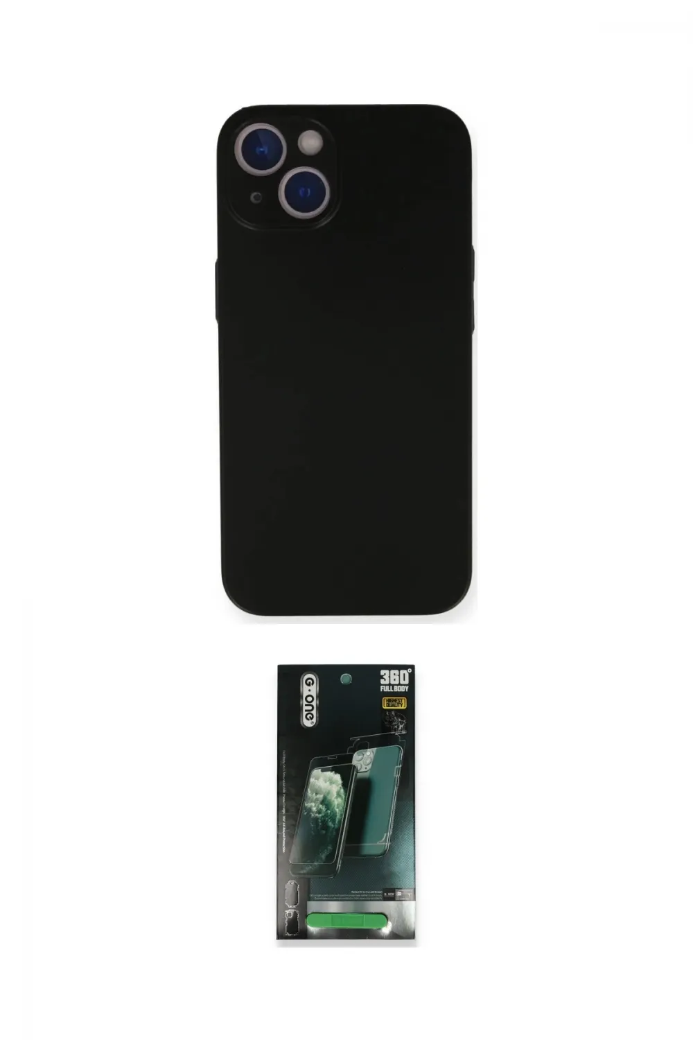 ieg™ iPhone 14 Kılıf Yadigar Yansıma Serisi - Şeffaf 360 Full Body Arka Koruyucu