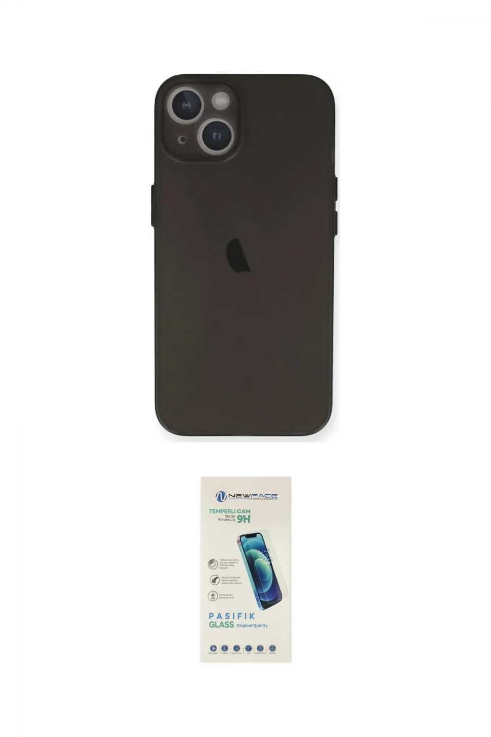 ieg™ iPhone 14 Kılıf Yadigar Yansıma Serisi - Şeffaf Pasifik Cam Ekran Koruyucu
