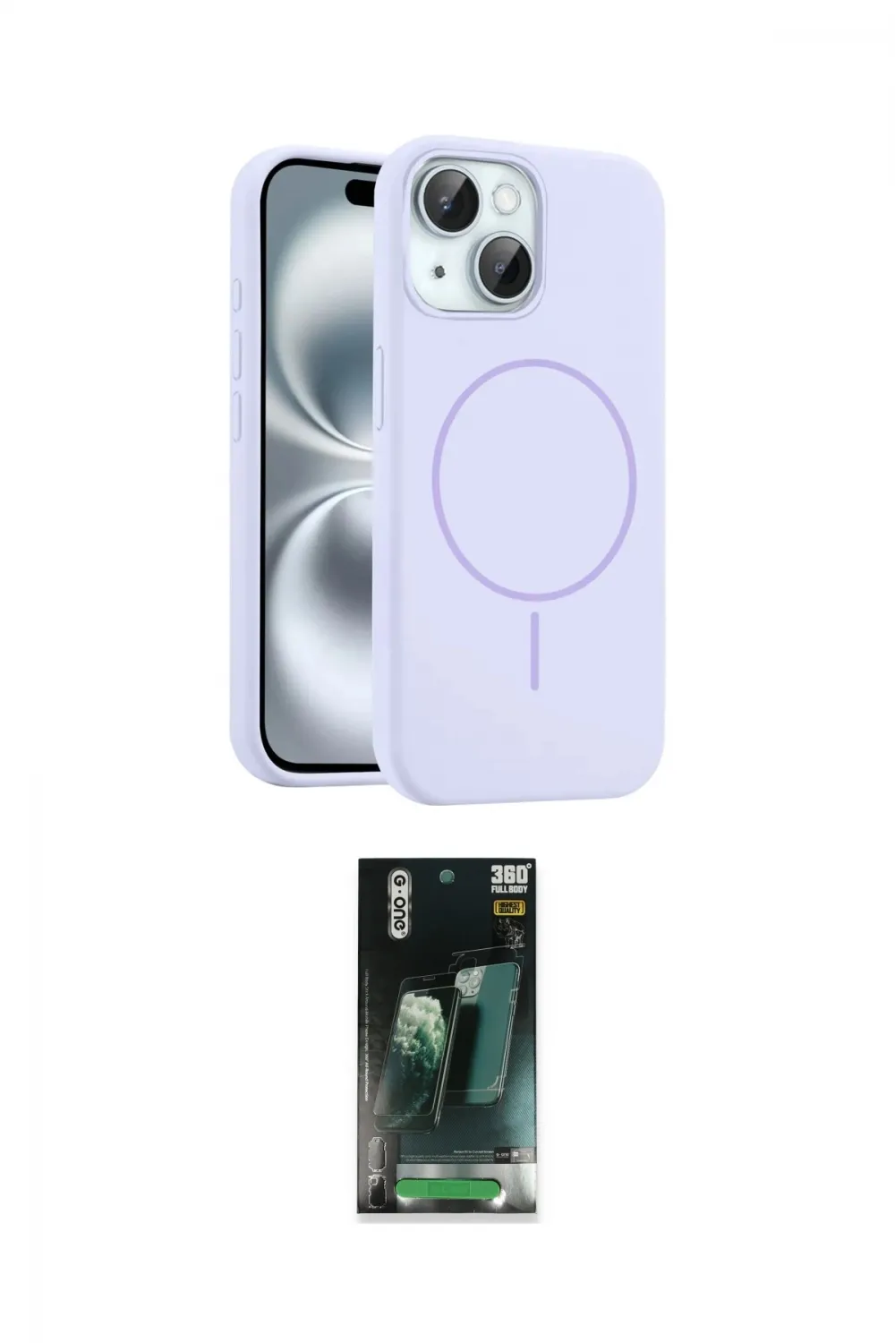 ieg™ iPhone 14 Kılıf Yankı Form Serisi - Şeffaf 360 Full Body Arka Koruyucu