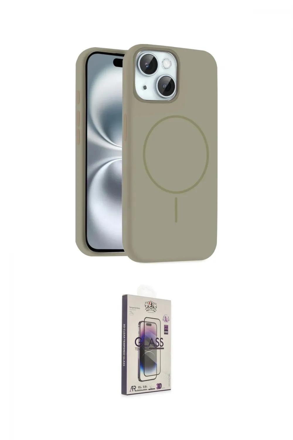 ieg™ iPhone 14 Kılıf Yankı Form Serisi - Siyah Bilvis 3D Cam Ekran Koruyucu