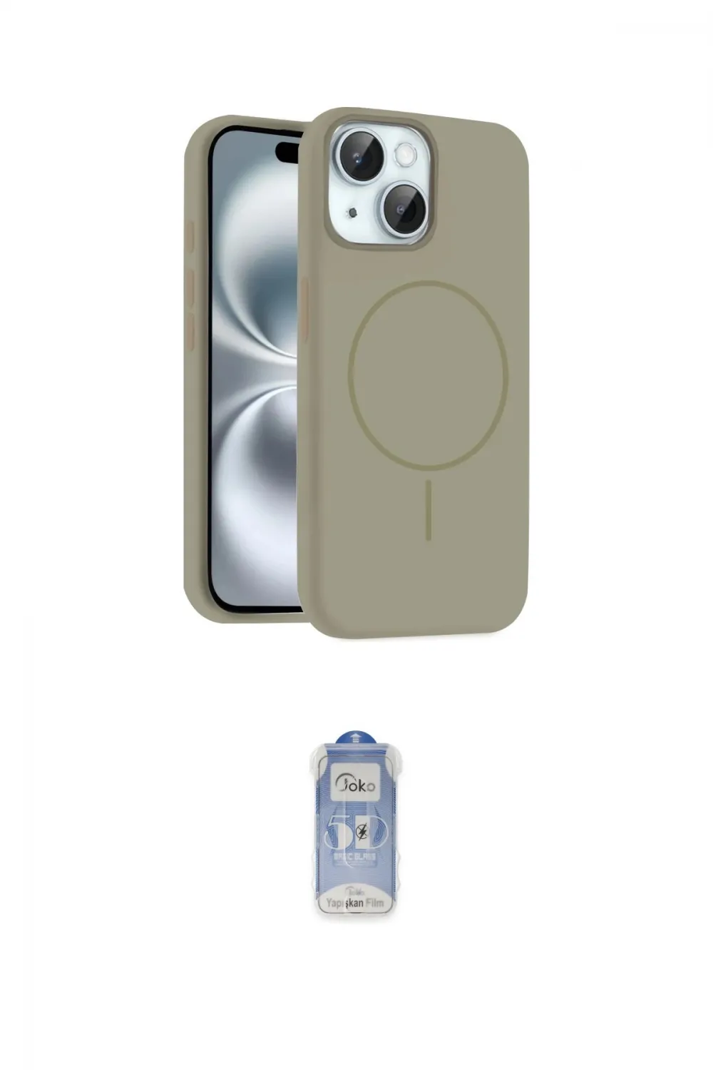 ieg™ iPhone 14 Kılıf Yankı Form Serisi - Siyah Joko Magic 5D Cam