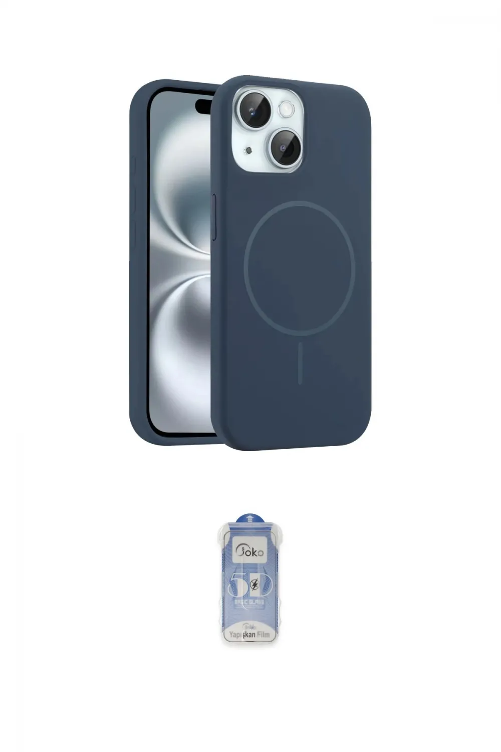 ieg™ iPhone 14 Kılıf Yankı Form Serisi - Siyah Joko Magic 5D Cam