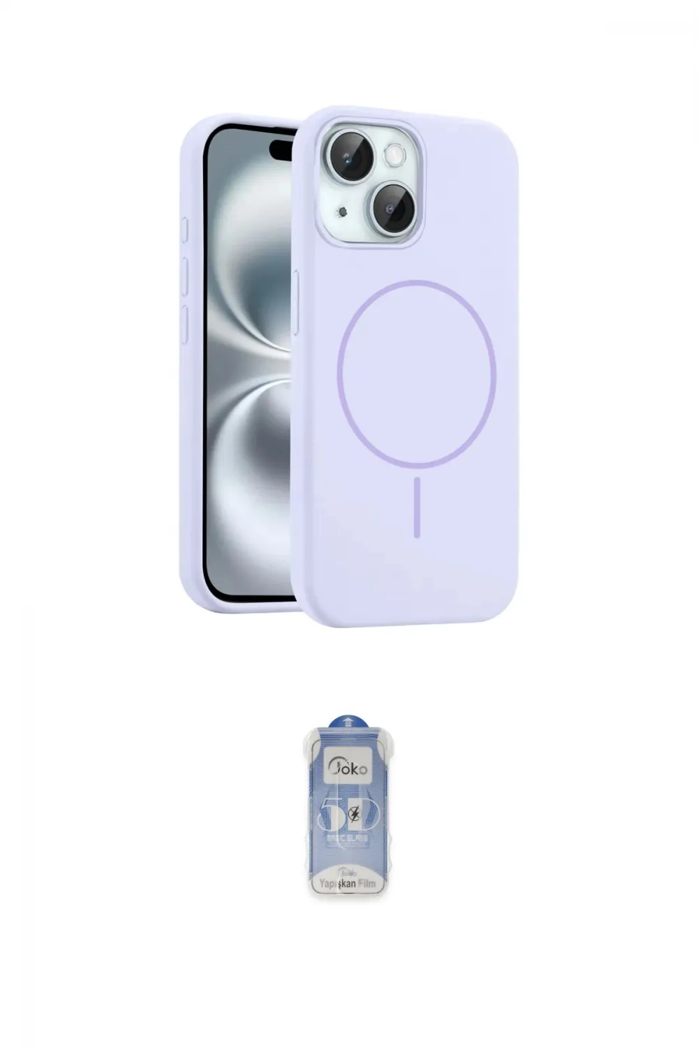 ieg™ iPhone 14 Kılıf Yankı Form Serisi - Siyah Joko Magic 5D Cam