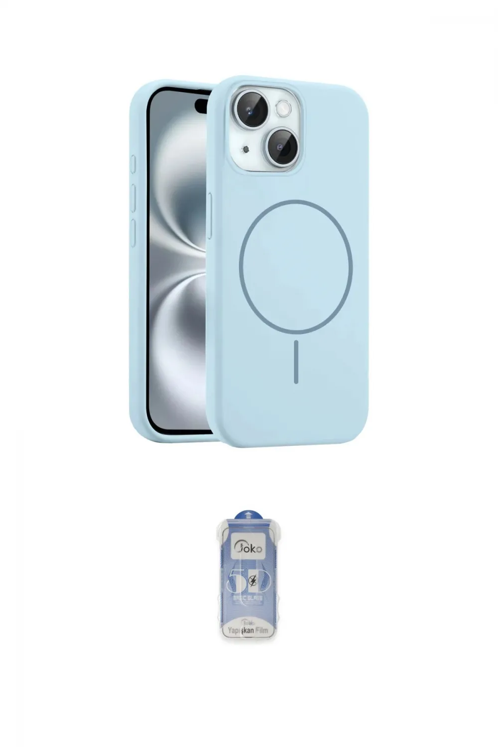 ieg™ iPhone 14 Kılıf Yankı Form Serisi - Siyah Joko Magic 5D Cam
