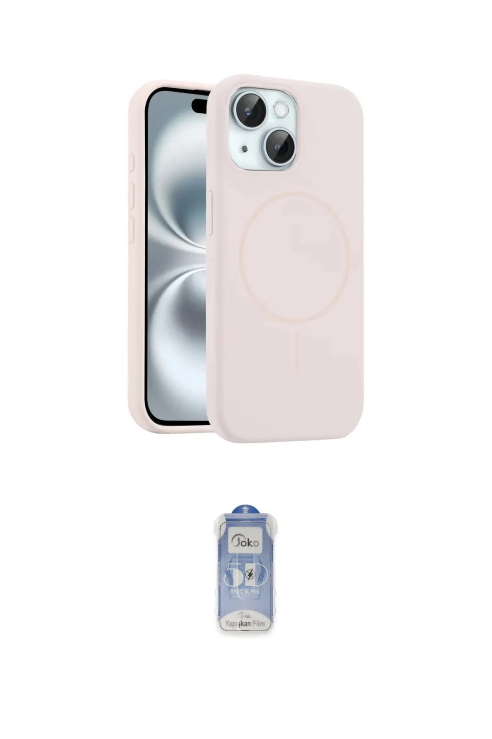 ieg™ iPhone 14 Kılıf Yankı Form Serisi - Siyah Joko Magic 5D Cam