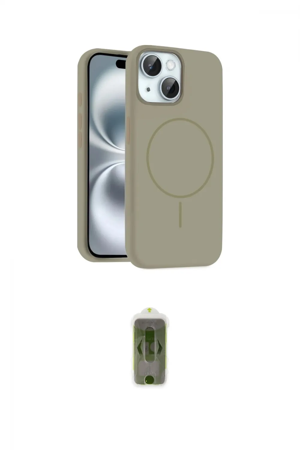 ieg™ iPhone 14 Kılıf Yankı Form Serisi - Siyah Joko Magic 5D Hayalet Cam
