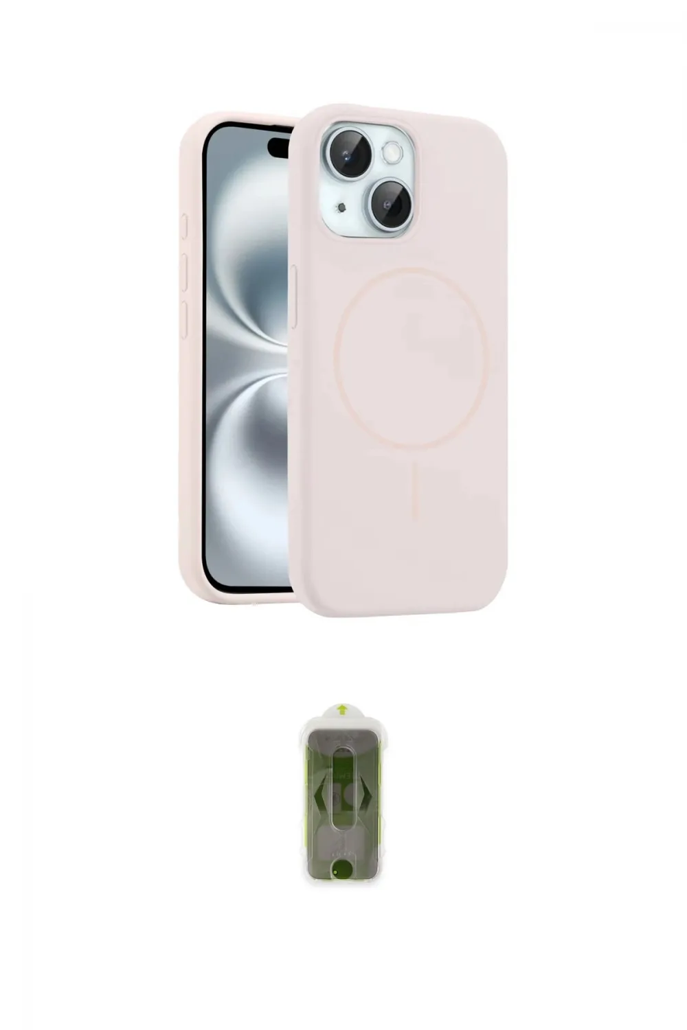ieg™ iPhone 14 Kılıf Yankı Form Serisi - Siyah Joko Magic 5D Hayalet Cam