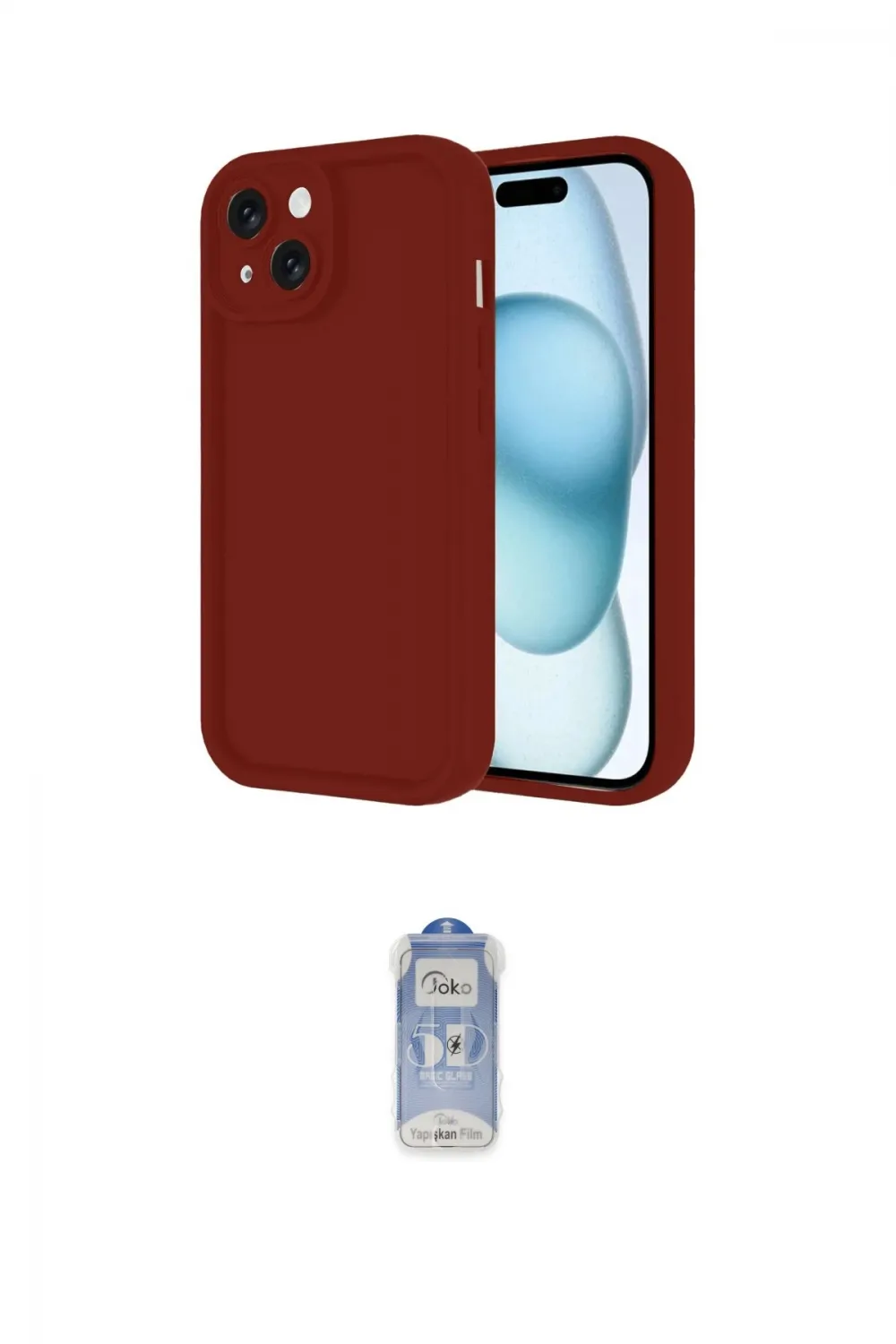 ieg™ iPhone 14 Kılıf Yankı Yansıma Özel Seri - Siyah Joko Magic 5D Cam