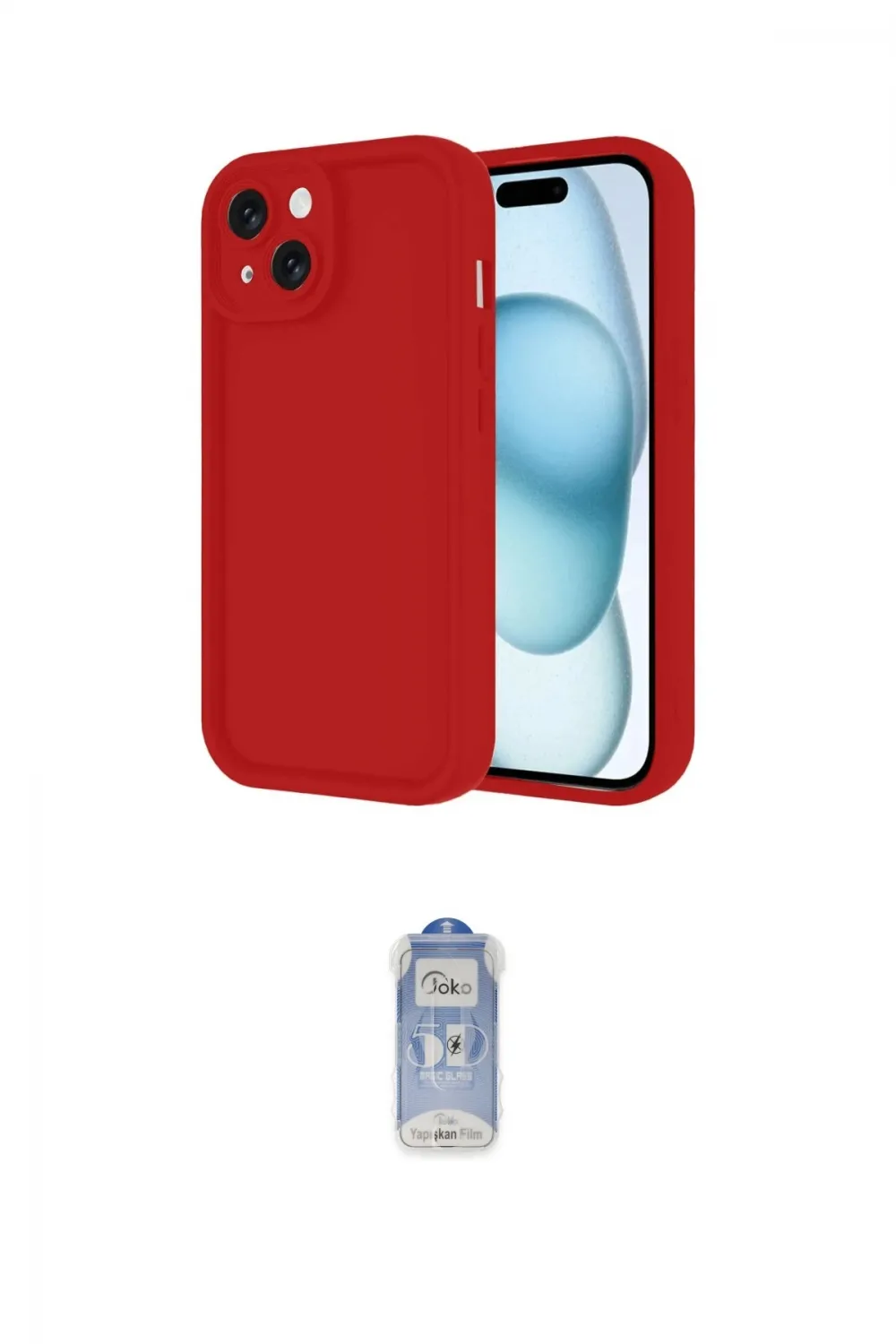ieg™ iPhone 14 Kılıf Yankı Yansıma Özel Seri - Siyah Joko Magic 5D Cam