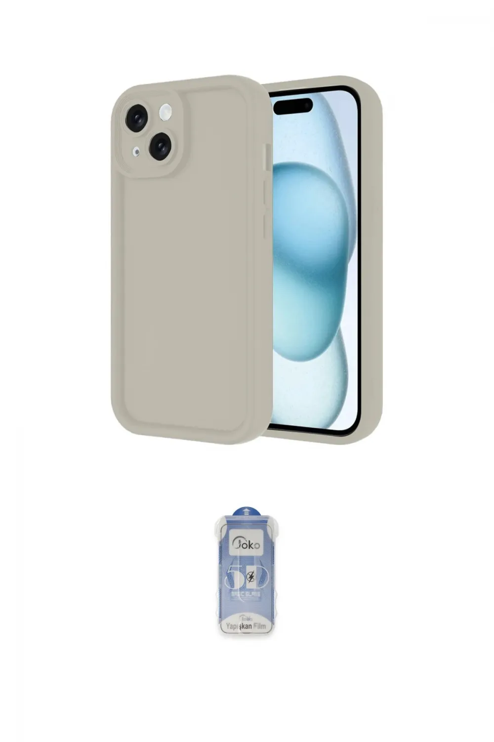 ieg™ iPhone 14 Kılıf Yankı Yansıma Özel Seri - Siyah Joko Magic 5D Cam
