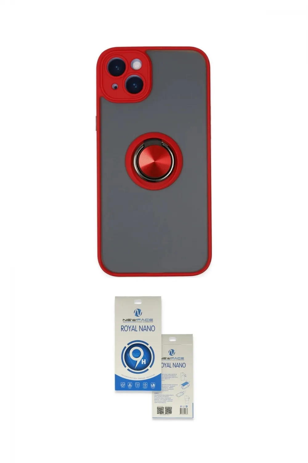 ieg™ iPhone 14 Kılıf Yörünge Çizgi - Şeffaf Royal Nano Ekran Koruyucu