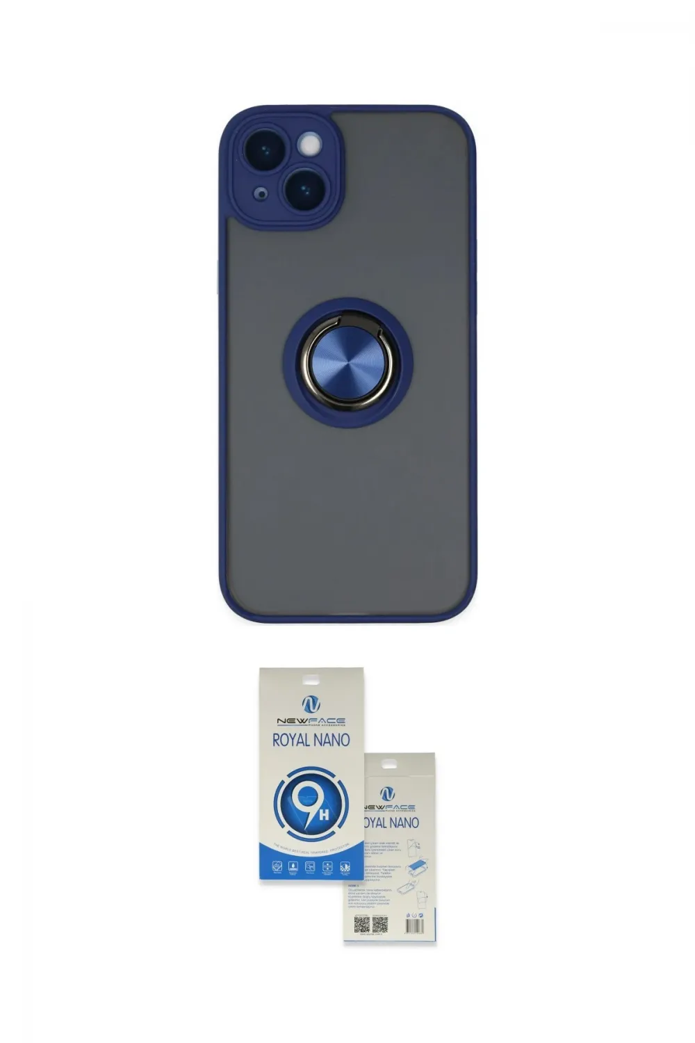 ieg™ iPhone 14 Kılıf Yörünge Çizgi - Şeffaf Royal Nano Ekran Koruyucu