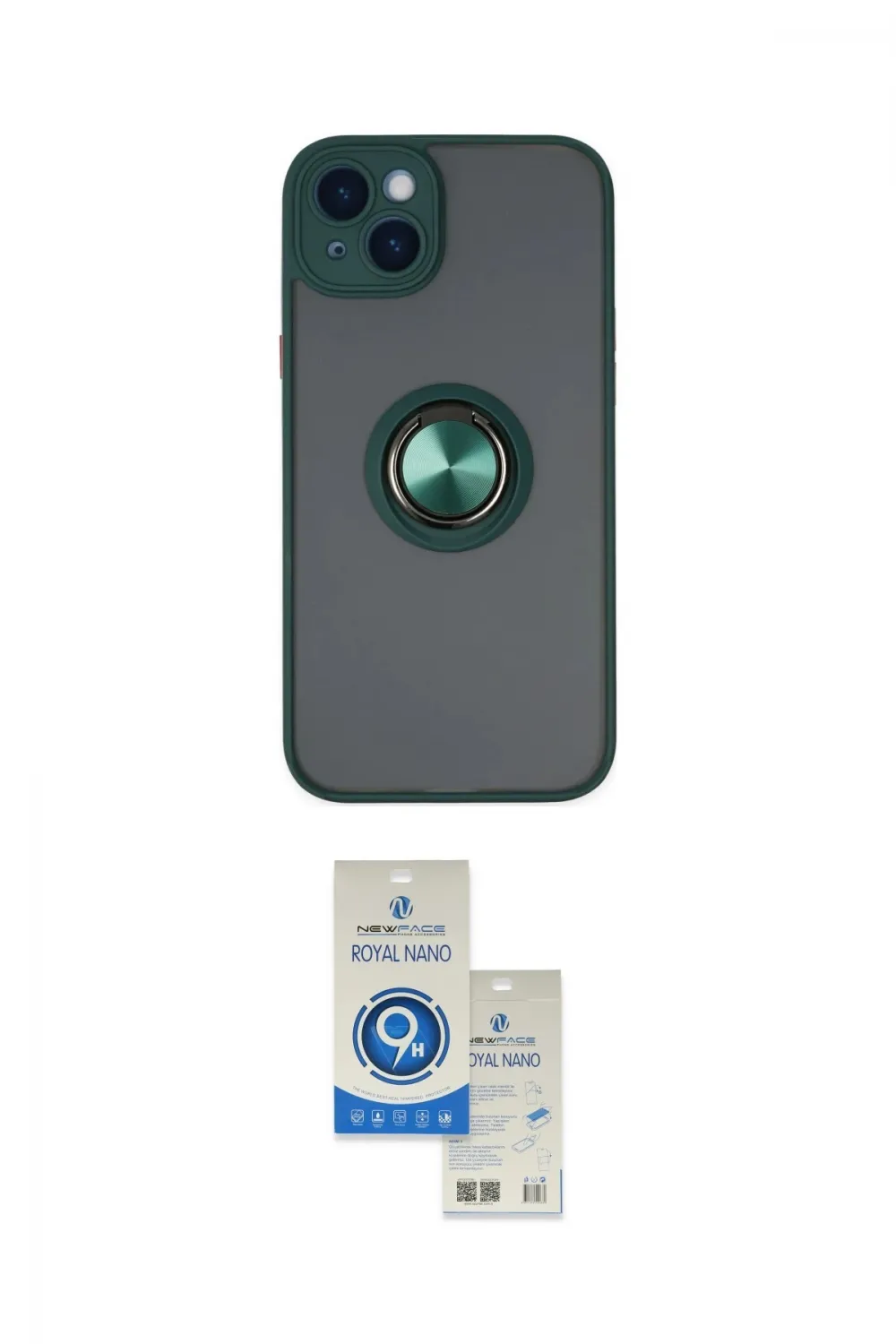 ieg™ iPhone 14 Kılıf Yörünge Çizgi - Şeffaf Royal Nano Ekran Koruyucu