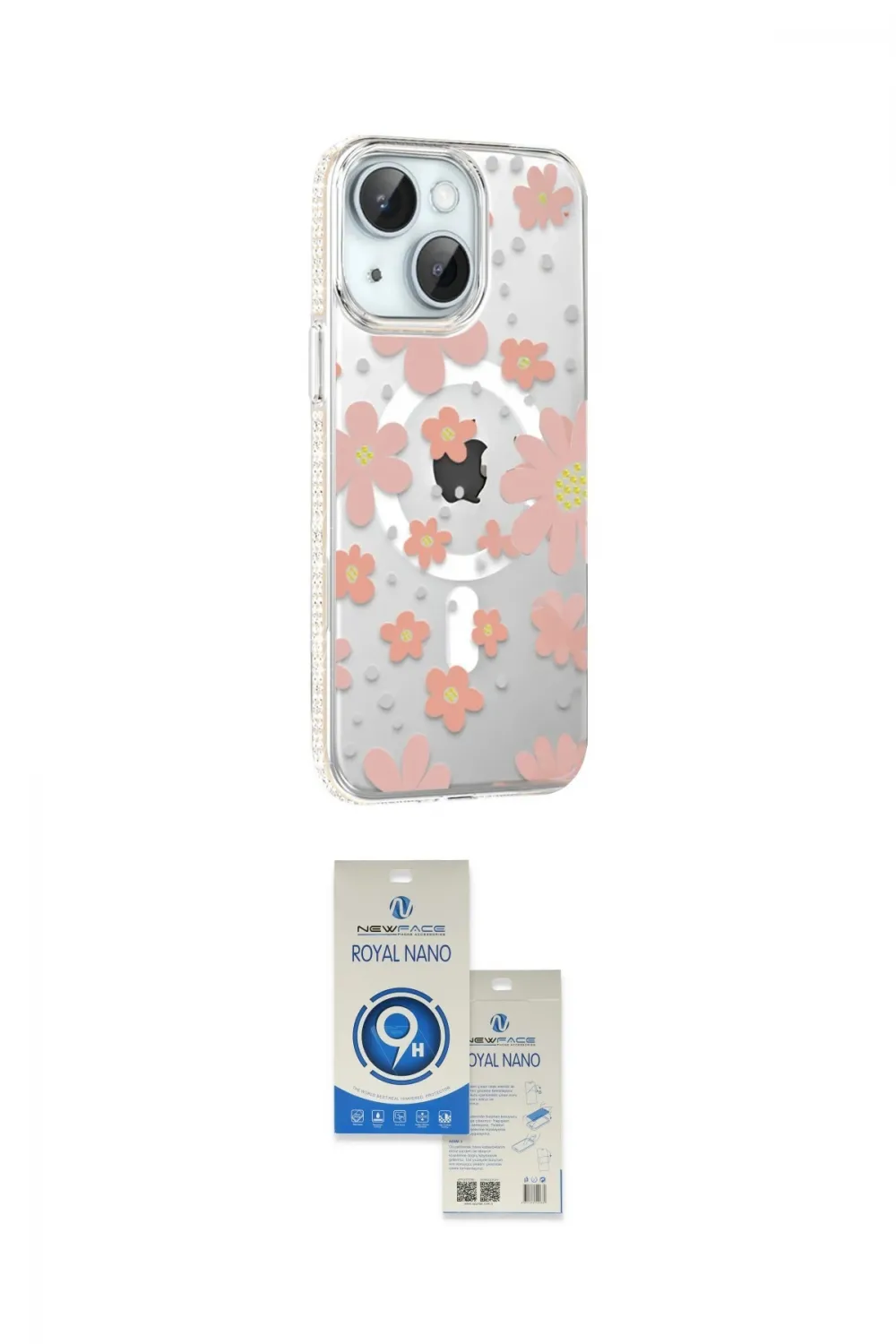 ieg™ iPhone 14 Kılıf Yörünge Işık Prime - Şeffaf Royal Nano Ekran Koruyucu