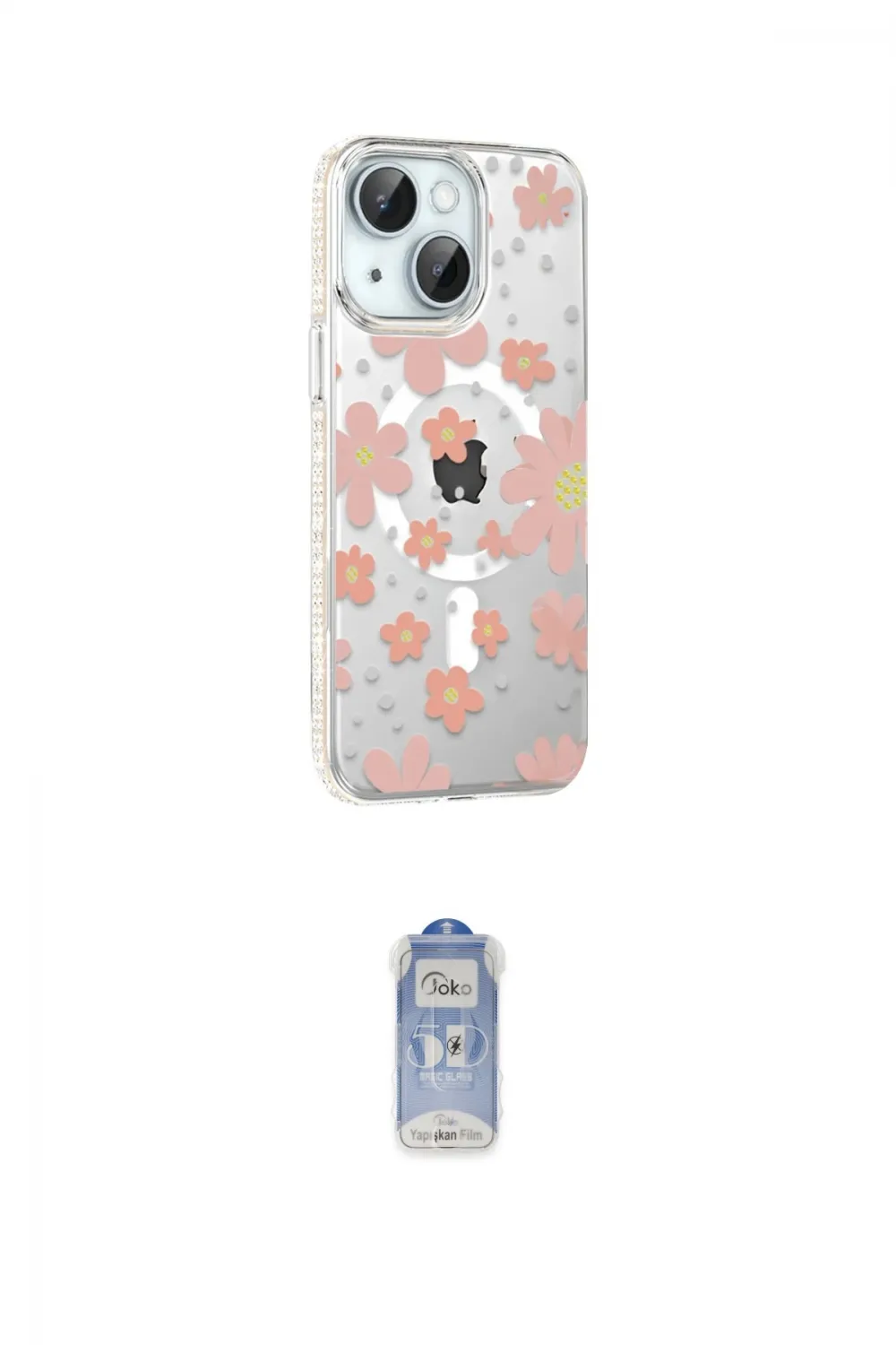 ieg™ iPhone 14 Kılıf Yörünge Işık Prime - Siyah Joko Magic 5D Cam