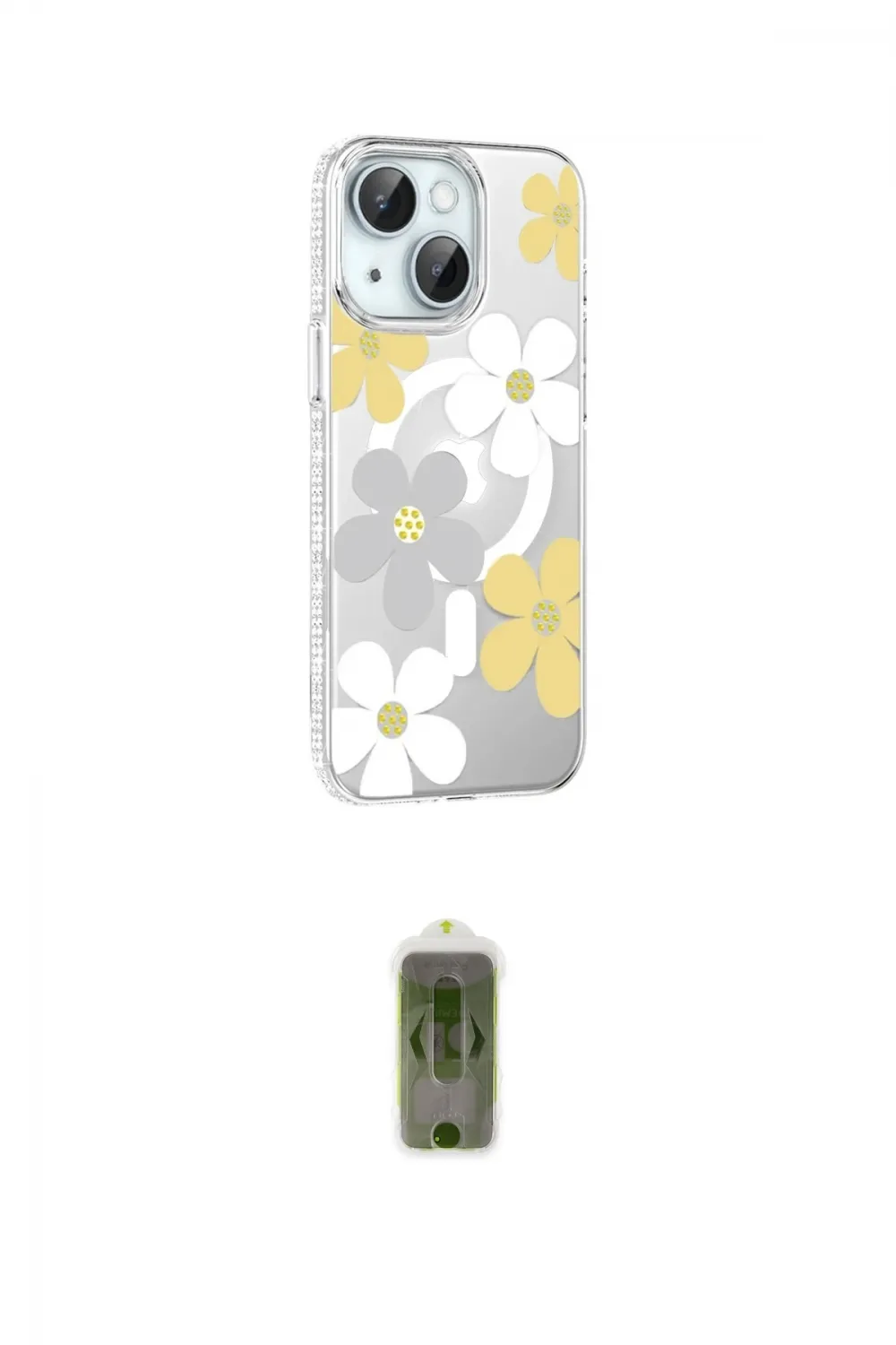 ieg™ iPhone 14 Kılıf Yörünge Işık Prime - Siyah Joko Magic 5D Hayalet Cam