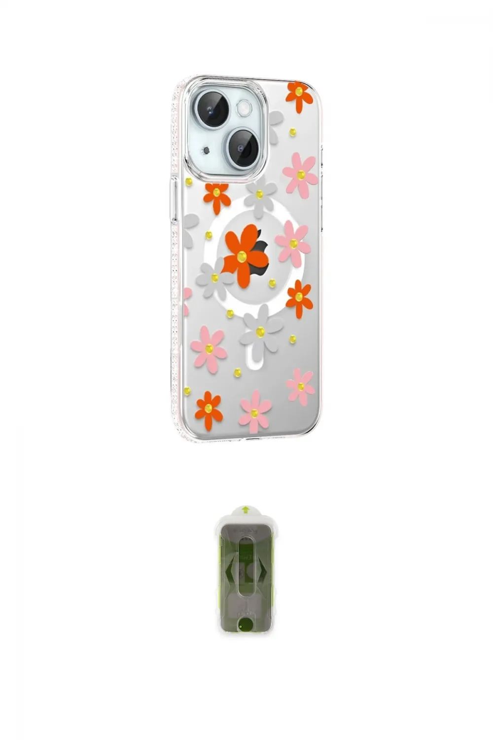 ieg™ iPhone 14 Kılıf Yörünge Işık Prime - Siyah Joko Magic 5D Hayalet Cam