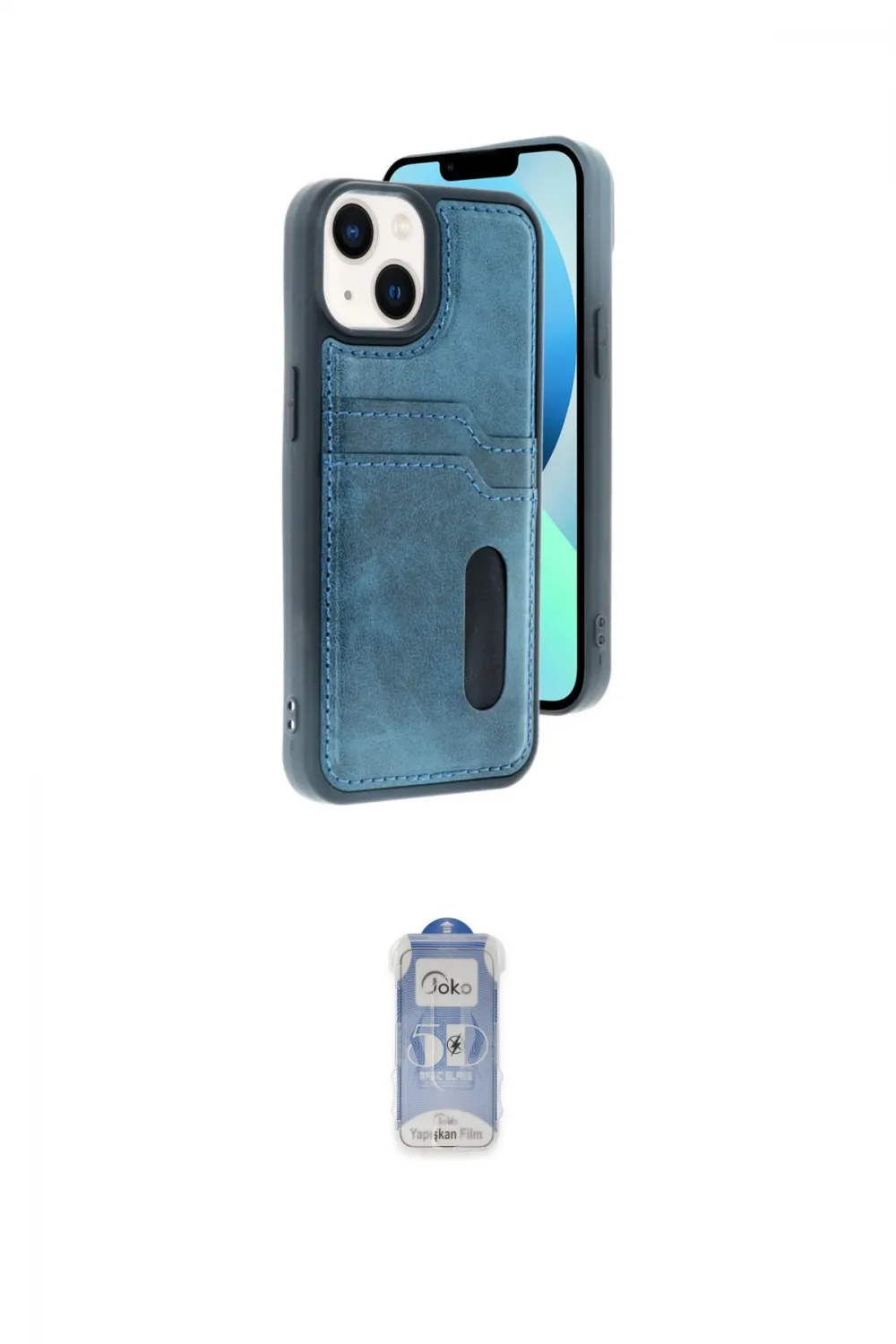 ieg™ iPhone 14 Kılıf Yörünge Işık Serisi - Siyah Joko Magic 5D Cam