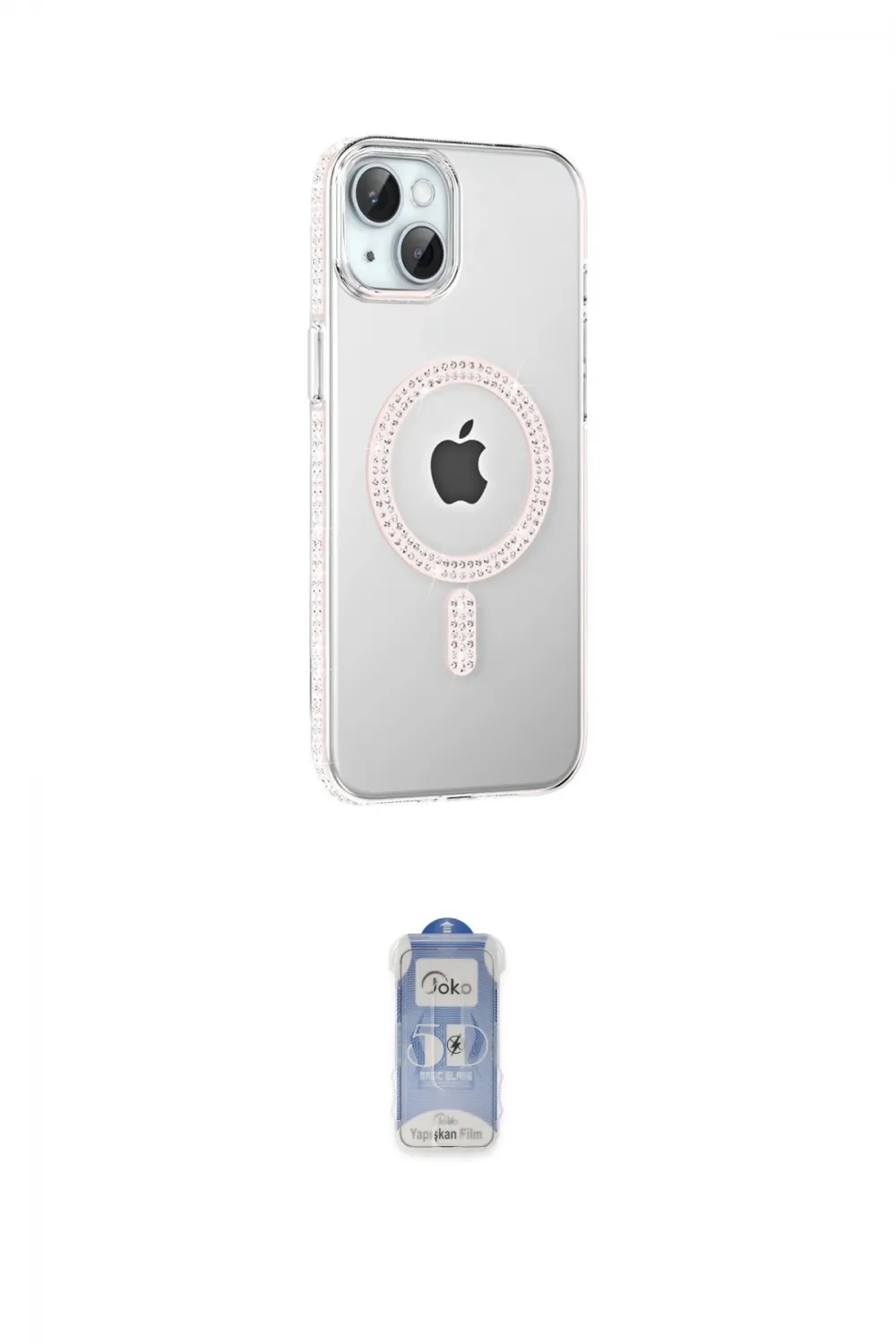 ieg™ iPhone 14 Kılıf Yörünge Koleksiyonu - Siyah Joko Magic 5D Cam