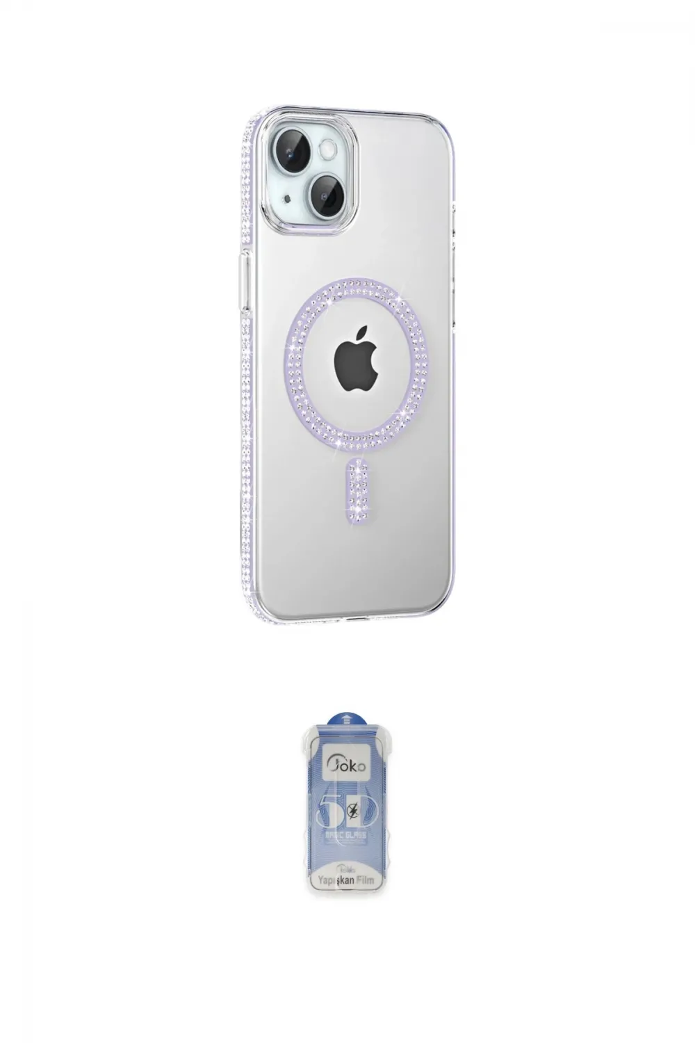ieg™ iPhone 14 Kılıf Yörünge Koleksiyonu - Siyah Joko Magic 5D Cam