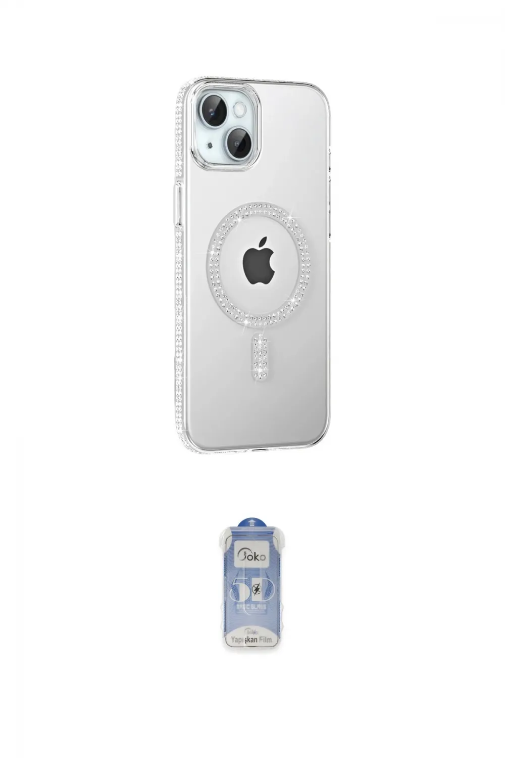 ieg™ iPhone 14 Kılıf Yörünge Koleksiyonu - Siyah Joko Magic 5D Cam