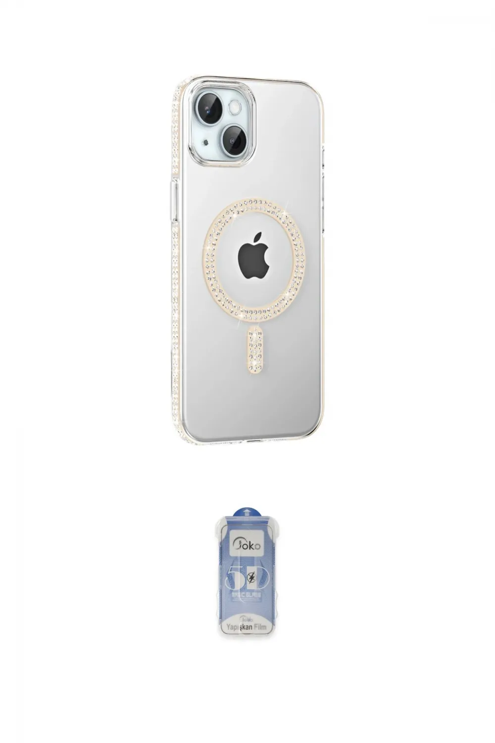 ieg™ iPhone 14 Kılıf Yörünge Koleksiyonu - Siyah Joko Magic 5D Cam