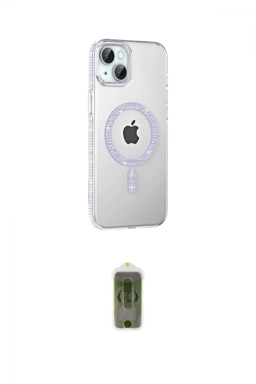 ieg™ iPhone 14 Kılıf Yörünge Koleksiyonu - Siyah Joko Magic 5D Hayalet Cam