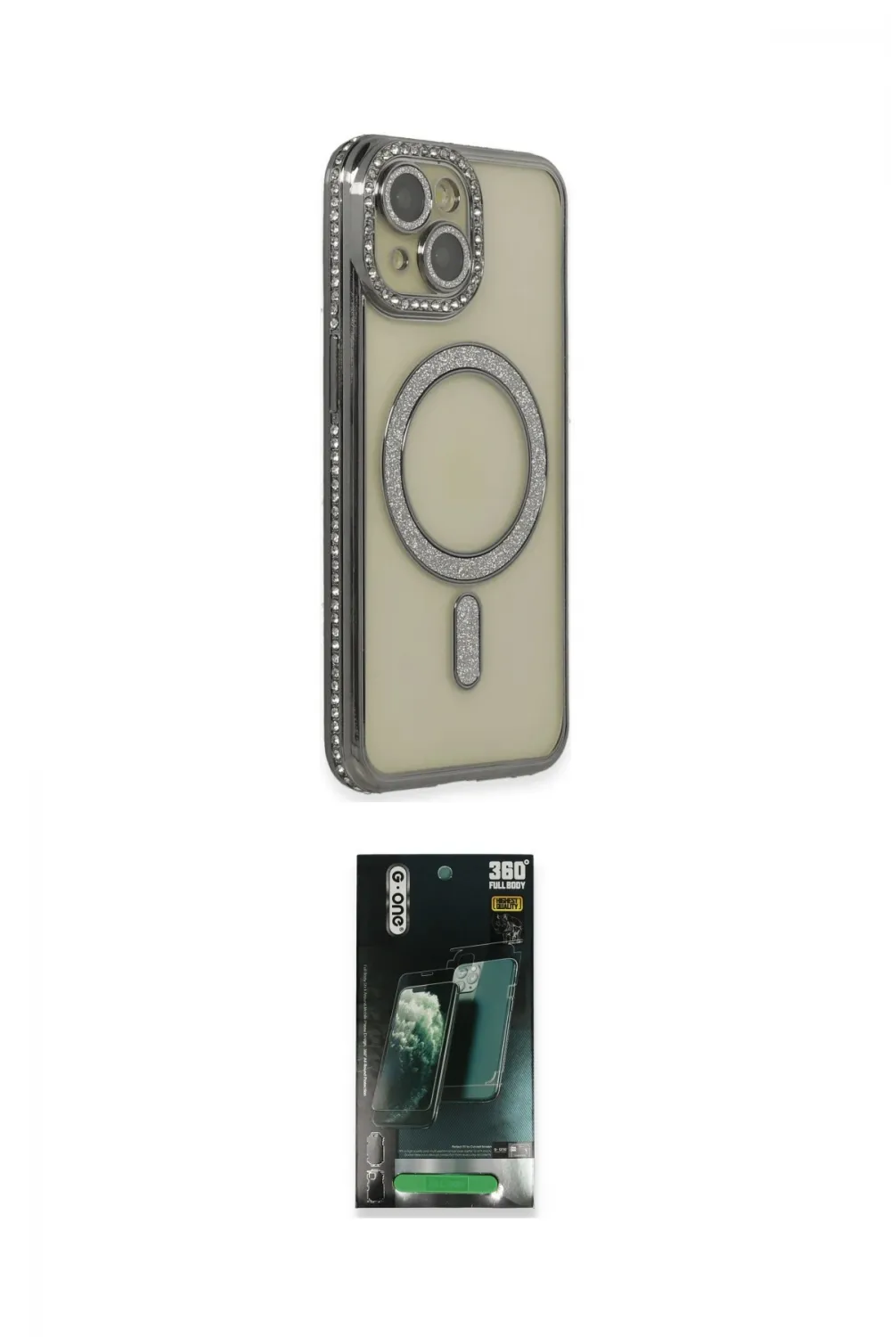 ieg™ iPhone 14 Kılıf Zirve Doku Prime - Şeffaf 360 Full Body Arka Koruyucu