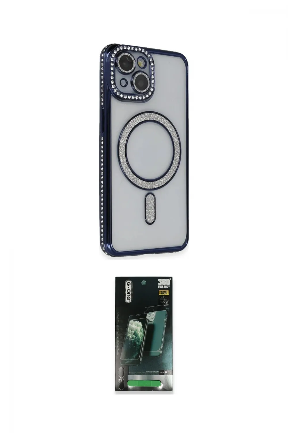 ieg™ iPhone 14 Kılıf Zirve Doku Prime - Şeffaf 360 Full Body Arka Koruyucu
