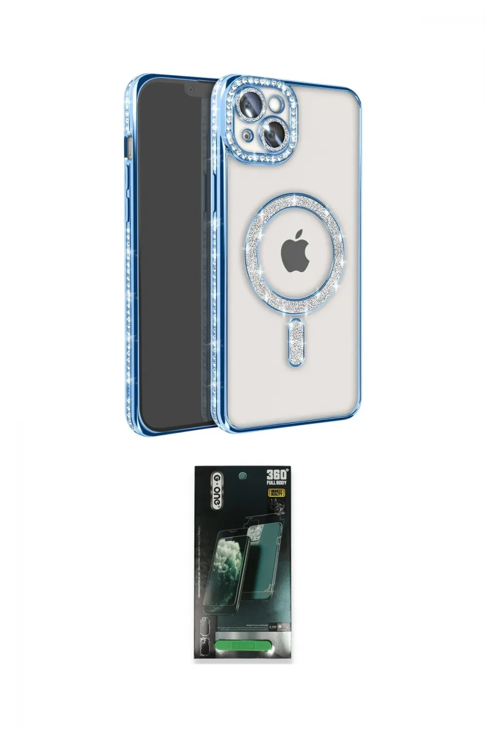 ieg™ iPhone 14 Kılıf Zirve Doku Prime - Şeffaf 360 Full Body Arka Koruyucu