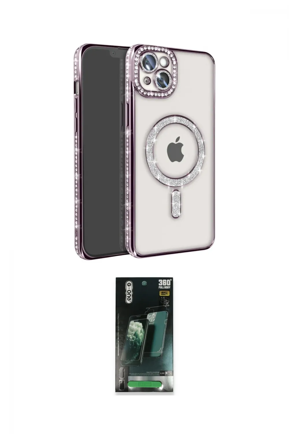 ieg™ iPhone 14 Kılıf Zirve Doku Prime - Şeffaf 360 Full Body Arka Koruyucu
