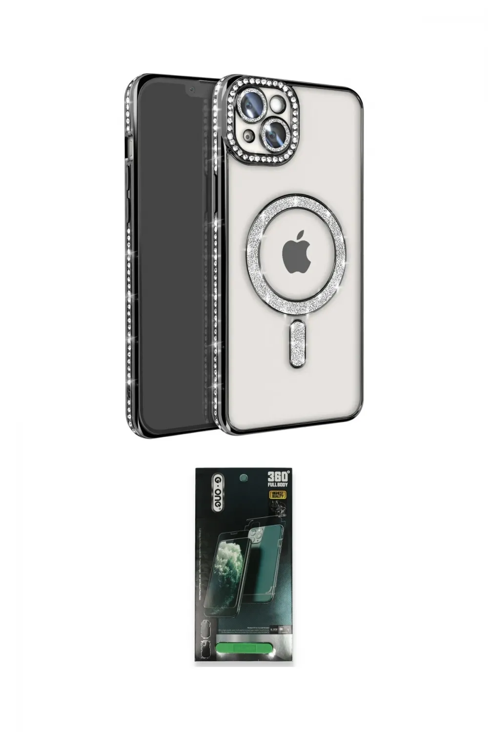 ieg™ iPhone 14 Kılıf Zirve Doku Prime - Şeffaf 360 Full Body Arka Koruyucu