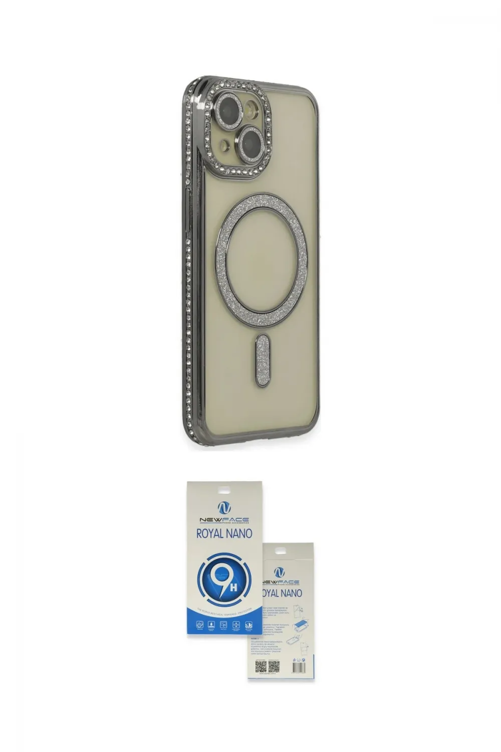 ieg™ iPhone 14 Kılıf Zirve Doku Prime - Şeffaf Royal Nano Ekran Koruyucu