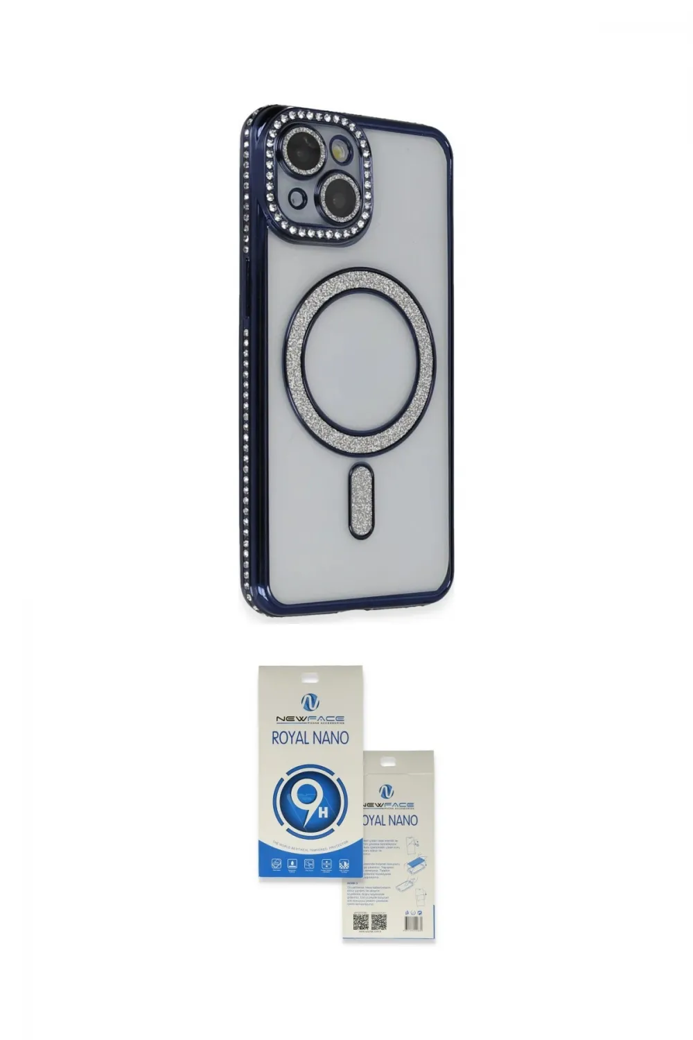 ieg™ iPhone 14 Kılıf Zirve Doku Prime - Şeffaf Royal Nano Ekran Koruyucu