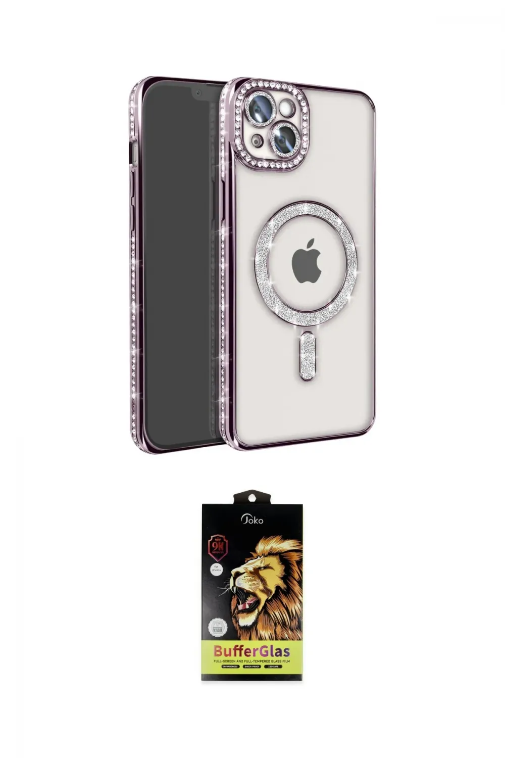 ieg™ iPhone 14 Kılıf Zirve Doku Prime - Siyah Buffer Cam Ekran Koruyucu