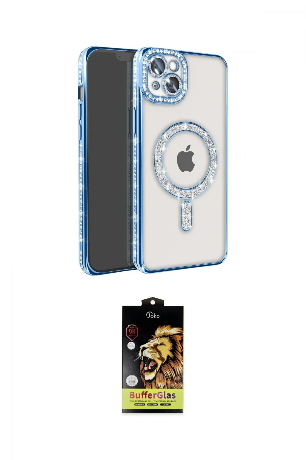 ieg™ iPhone 14 Kılıf Zirve Doku Prime - Siyah Buffer Cam Ekran Koruyucu