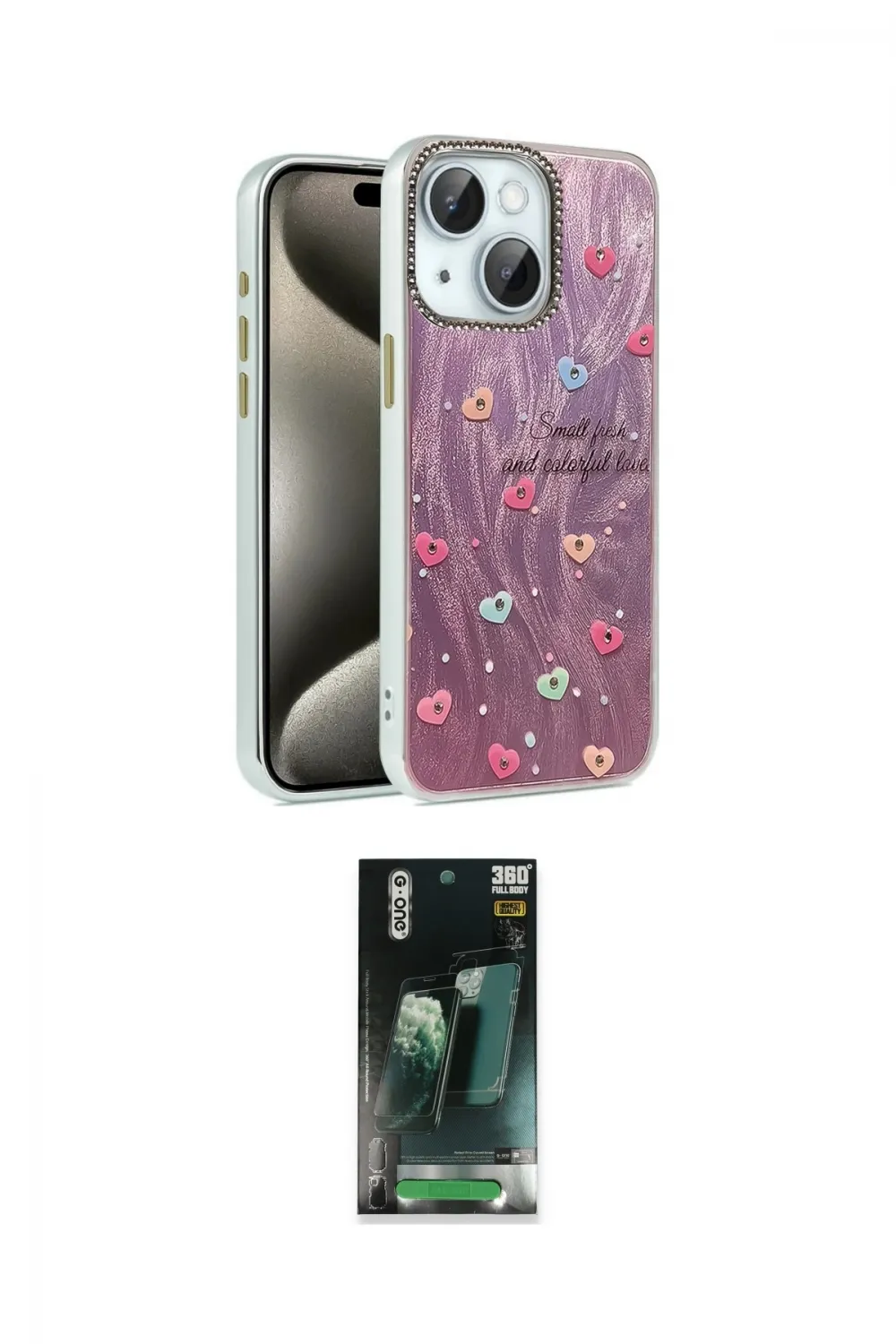 ieg™ iPhone 14 Kılıf Zirve Modern Prime - Şeffaf 360 Full Body Arka Koruyucu