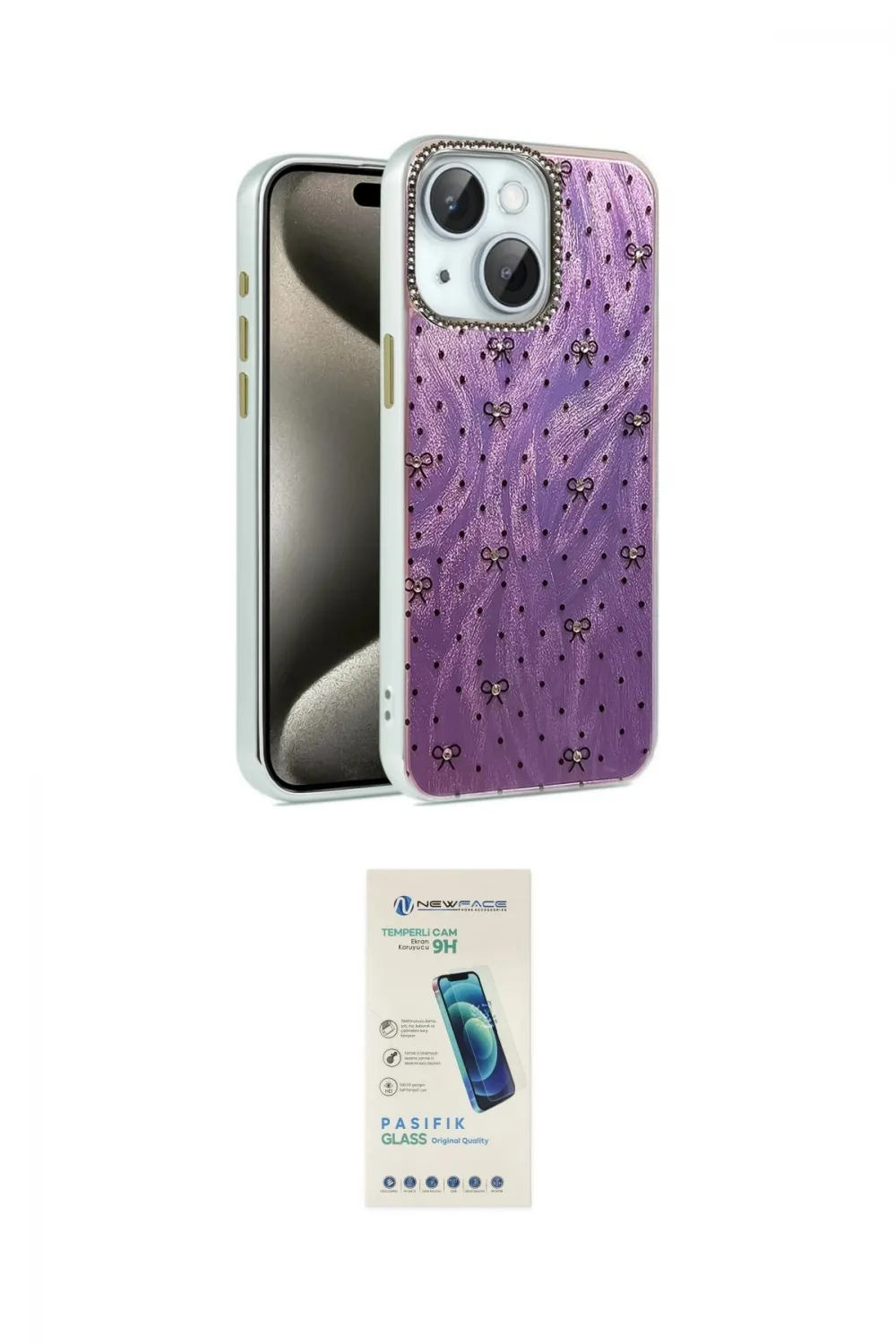 ieg™ iPhone 14 Kılıf Zirve Modern Prime - Şeffaf Pasifik Cam Ekran Koruyucu