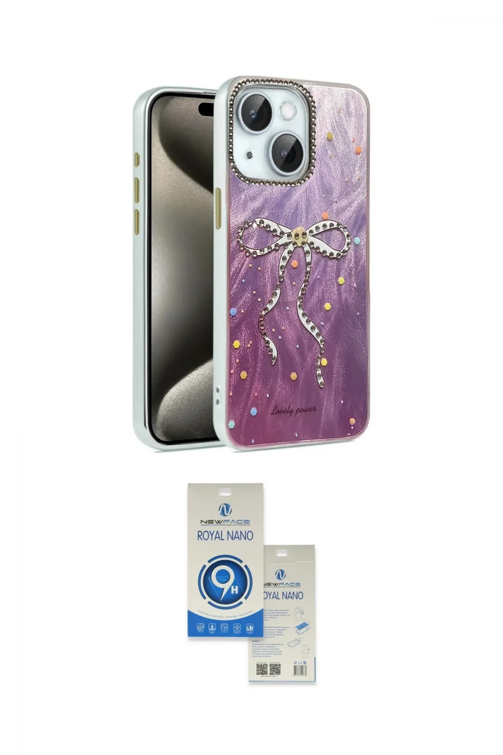 ieg™ iPhone 14 Kılıf Zirve Modern Prime - Şeffaf Royal Nano Ekran Koruyucu