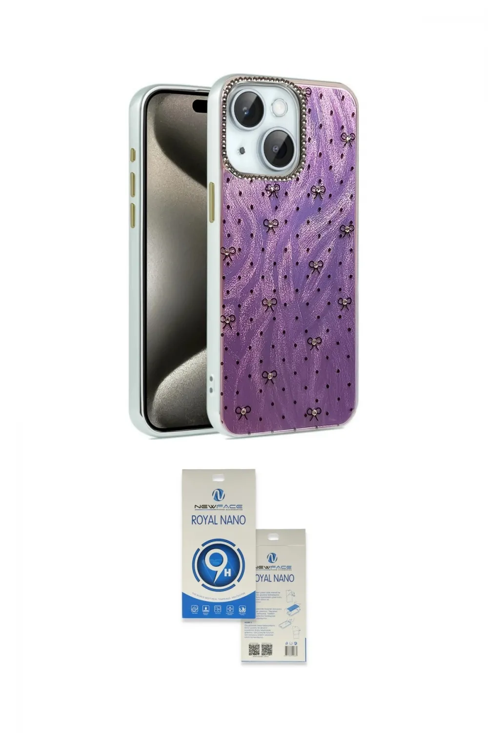 ieg™ iPhone 14 Kılıf Zirve Modern Prime - Şeffaf Royal Nano Ekran Koruyucu
