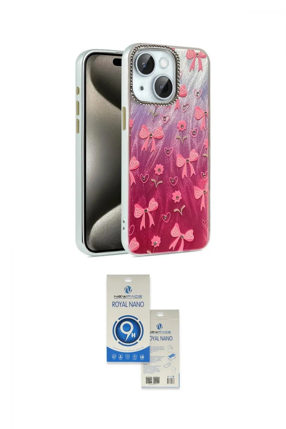 ieg™ iPhone 14 Kılıf Zirve Modern Prime - Şeffaf Royal Nano Ekran Koruyucu