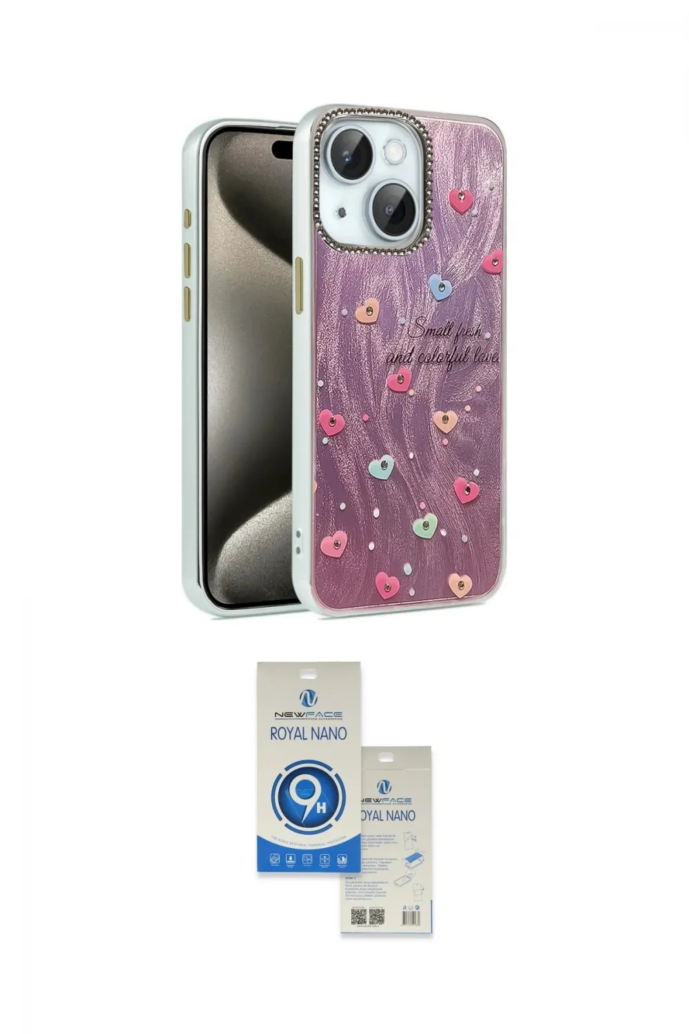 ieg™ iPhone 14 Kılıf Zirve Modern Prime - Şeffaf Royal Nano Ekran Koruyucu
