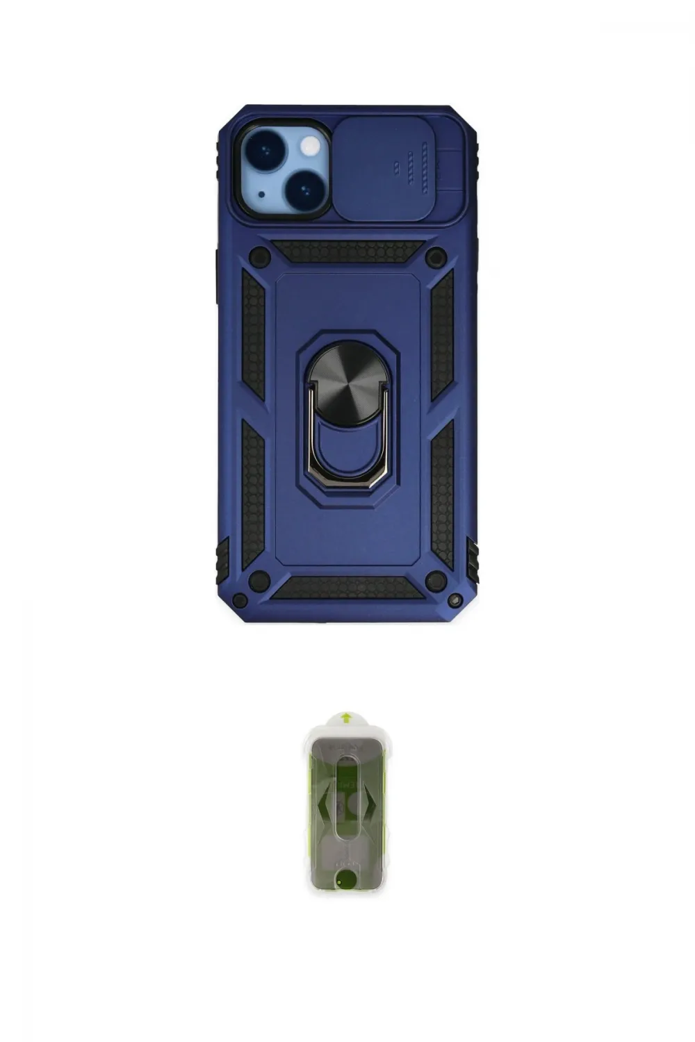 ieg™ iPhone 14 Plus Kılıf Ahenk Klasik - Siyah Joko Magic 5D Hayalet Cam