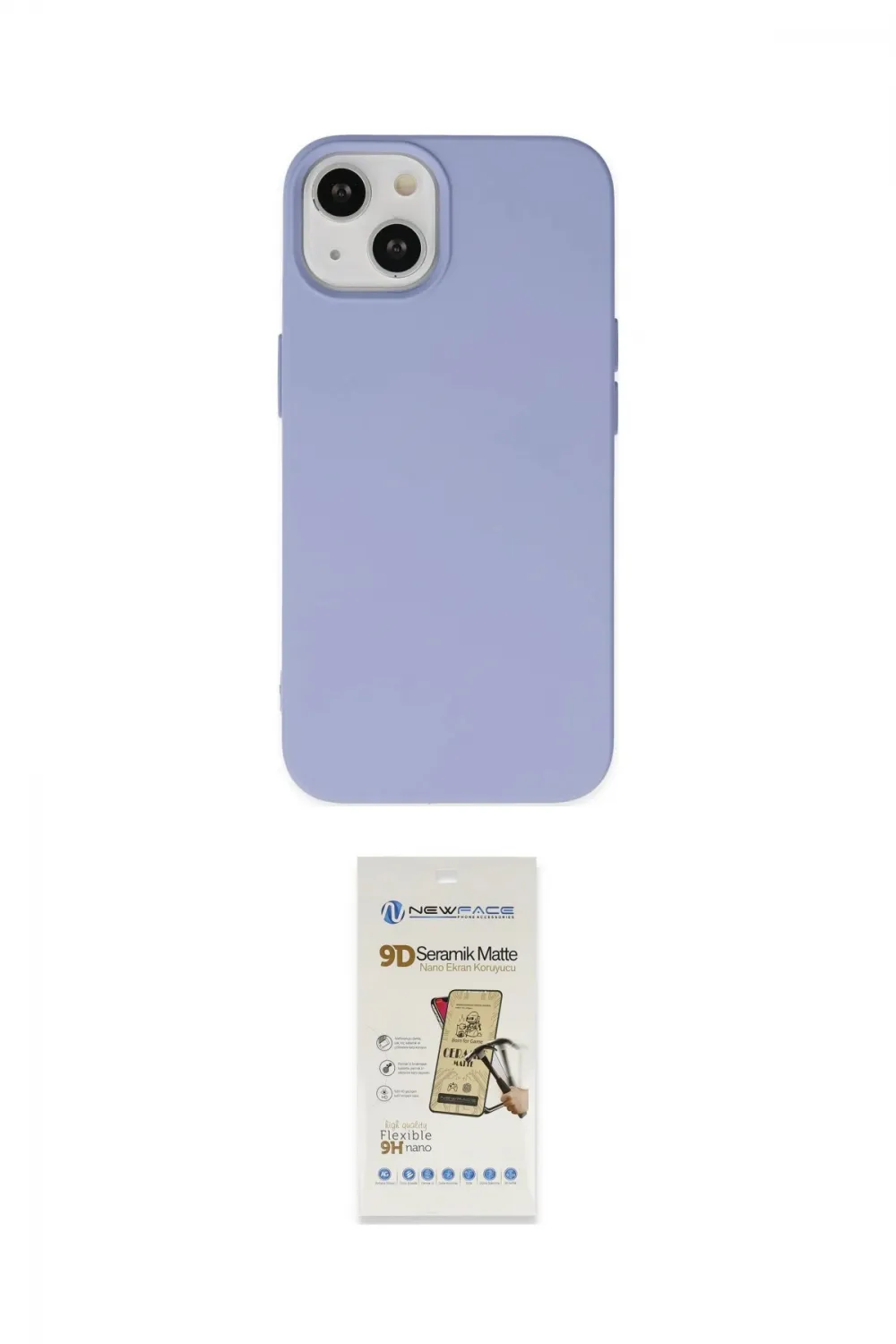 ieg™ iPhone 14 Plus Kılıf Ahenk Serisi - Siyah Mat Seramik Nano Ekran Koruyucu