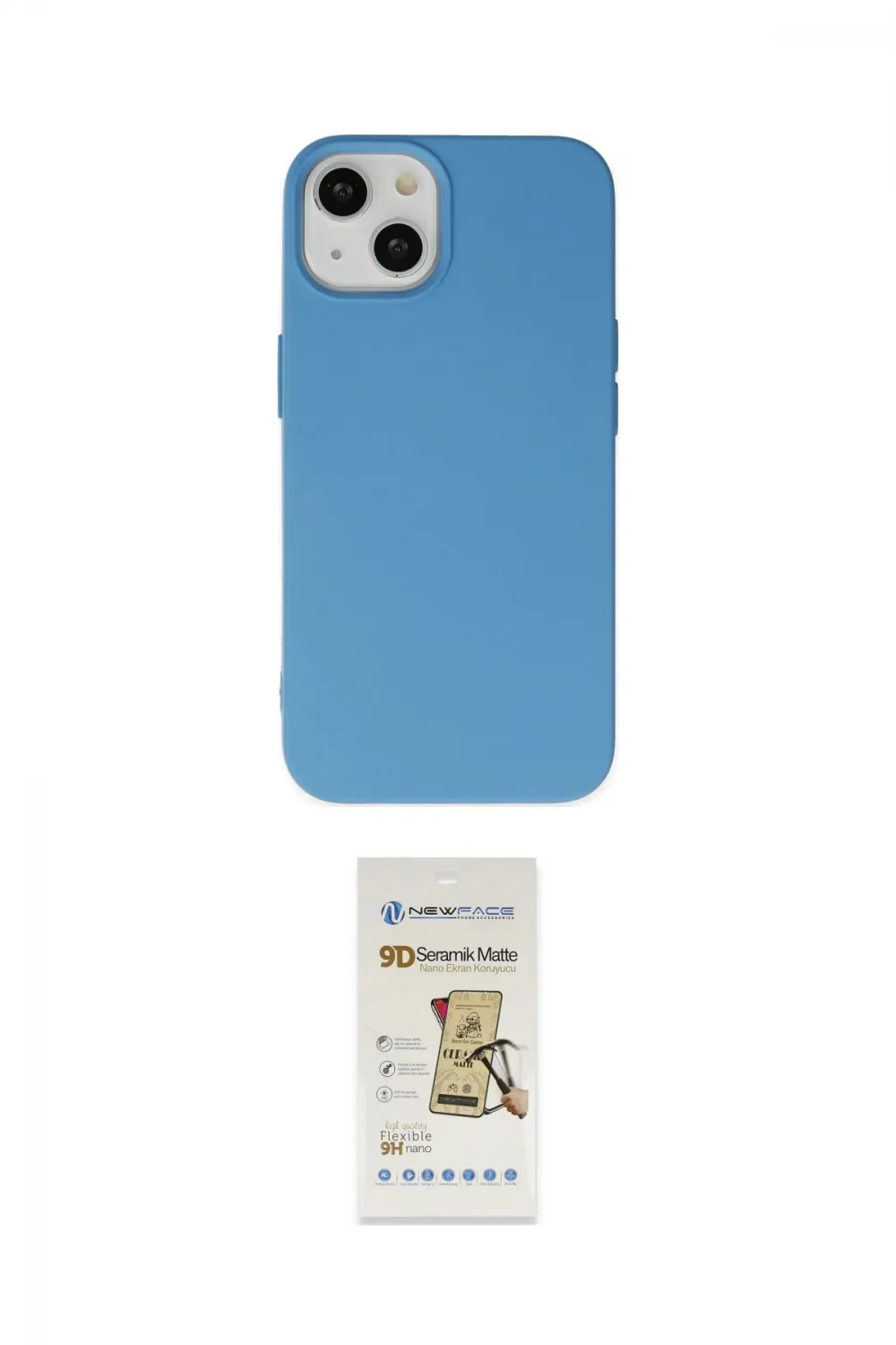 ieg™ iPhone 14 Plus Kılıf Ahenk Serisi - Siyah Mat Seramik Nano Ekran Koruyucu