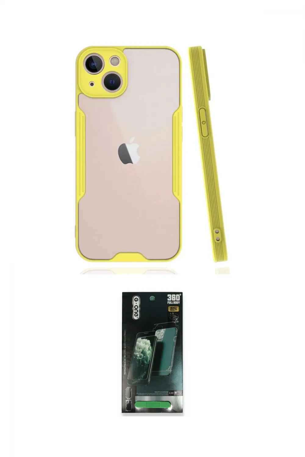 ieg™ iPhone 14 Plus Kılıf Atlas Asil Serisi - Siyah 360 Mat Full Body Arka Koruyucu
